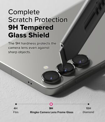 Комплект захисних стекол Ringke Camera Lens Frame Glass для Samsung Galaxy S25 (S931) 8800274968462