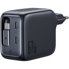 Сетевое зарядное устройство Baseus EnerCore CJ11 3C (67W) + кабель Type-C (E0121E00) - Black