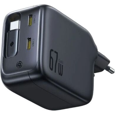 Сетевое зарядное устройство Baseus EnerCore CJ11 3C (67W) + кабель Type-C (E0121E00) - Black