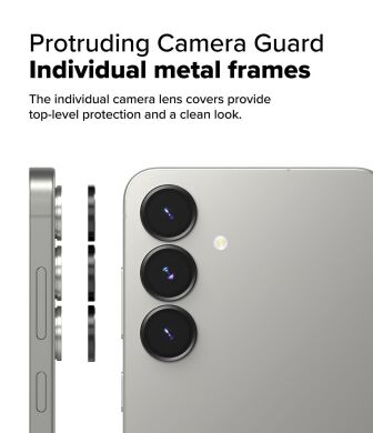 Комплект захисних стекол Ringke Camera Lens Frame Glass для Samsung Galaxy S25 (S931) 8800274968462