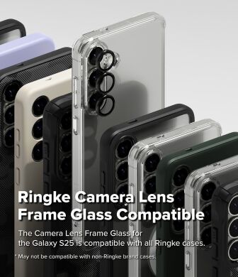 Комплект захисних стекол Ringke Camera Lens Frame Glass для Samsung Galaxy S25 (S931) 8800274968462
