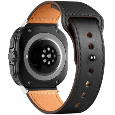 Ремешок Tech-Protect LEATHERFIT для Samsung Galaxy Watch Ultra (47mm) - Black