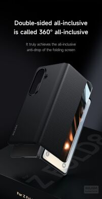 Защитный чехол SULADA Smart Window Case для Samsung Galaxy Fold 8 Ultra - Black