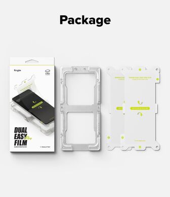 Комплект захисних плівок Ringke Dual Easy Pro для Samsung Galaxy Flip 7 (8800293855880)