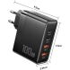 Сетевое зарядное устройство ESSAGER Grace 100W (2Type-C + 2USB) ECT2CA-QYB01-Z - Black. Фото 11 из 12