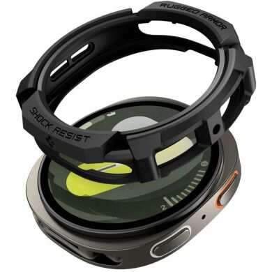 Защитный чехол Spigen (SGP) Rugged Armor (FW) для Samsung Galaxy Watch 8 (44mm) ACS10006 - Matte Black