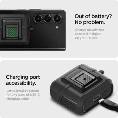 Захисний чохол Spigen (SGP) Lock Fit для Samsung Galaxy Buds 3 / Buds 3 Pro - Matte Black
