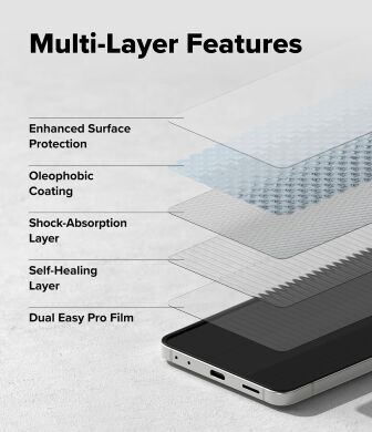 Комплект захисних плівок Ringke Dual Easy Pro для Samsung Galaxy Flip 7 (8800293855880)