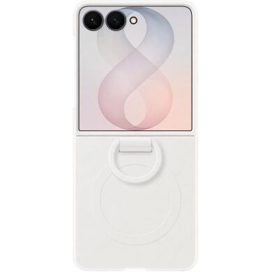 Оригінальний чохол Silicone Ring Magnet для Samsung Galaxy Flip 8 (EF-EF776CWEGUA) - White