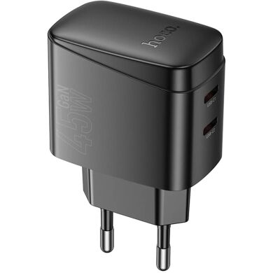 Сетевое зарядное устройство Hoco CS62A PD45W (2Type-C) - Black