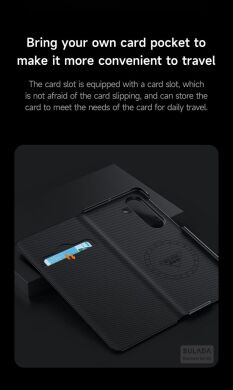Защитный чехол SULADA Smart Window Case для Samsung Galaxy Fold 8 Ultra - Black