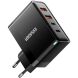 Сетевое зарядное устройство ESSAGER Grace 100W (2Type-C + 2USB) ECT2CA-QYB01-Z - Black. Фото 3 из 12