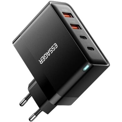 Сетевое зарядное устройство ESSAGER Grace 100W (2Type-C + 2USB) ECT2CA-QYB01-Z - Black