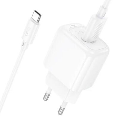 Сетевое зарядное устройство Hoco CS52A QC3.0 18W (1USB) + кабель USB to Type-C - White