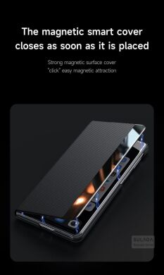 Защитный чехол SULADA Smart Window Case для Samsung Galaxy Fold 8 Ultra - Black