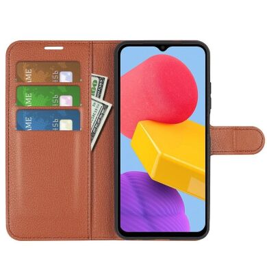 Чохол-книжка Deexe Book Type для Samsung Galaxy M13 (M135) - Brown