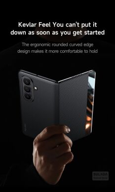 Защитный чехол SULADA Smart Window Case для Samsung Galaxy Fold 8 Ultra - Black