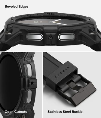 Ремінець Ringke Rugged Gear (FW) для Samsung Galaxy Watch 8 (44mm) 8800328814196 - Black