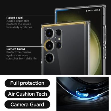 Защитный чехол Spigen (SGP) Ultra Hybrid для Samsung Galaxy S23 Ultra (S918) - Matte Black