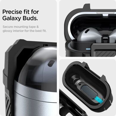 Захисний чохол Spigen (SGP) Lock Fit для Samsung Galaxy Buds 3 / Buds 3 Pro - Matte Black
