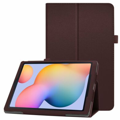 Чехол Deexe Folder Style для Samsung Galaxy Tab S6 lite / S6 Lite (2022/2024) - Coffee