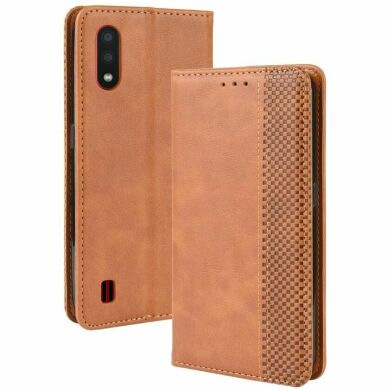 Чохол Deexe Retro Style для Samsung Galaxy A01 (A015) - Brown