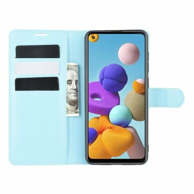 Чохол-книжка Deexe Book Type для Samsung Galaxy A21s (A217) - Blue
