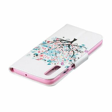 Чехол-книжка Deexe Color Wallet для Samsung Galaxy A50 (A505) / A30s (A307) / A50s (A507) - Flowered Tree