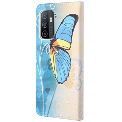 Чехол-книжка Deexe Color Wallet для Samsung Galaxy A53 - Blue Butterfly