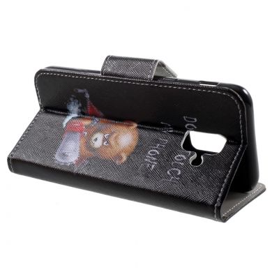 Чохол-книжка Deexe Color Wallet для Samsung Galaxy A6 2018 (A600) - Don`t Touch My Phone