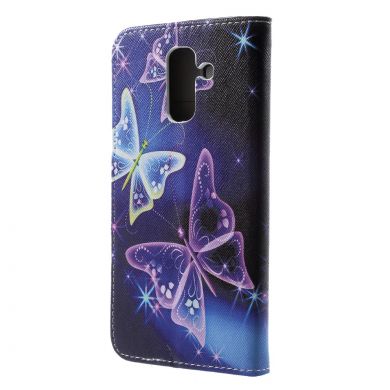 Чохол-книжка Deexe Color Wallet для Samsung Galaxy A6+ 2018 (A605) - Butterfly Pattern