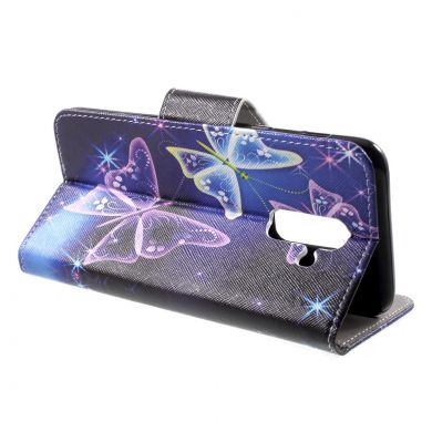 Чохол-книжка Deexe Color Wallet для Samsung Galaxy A6+ 2018 (A605) - Butterfly Pattern