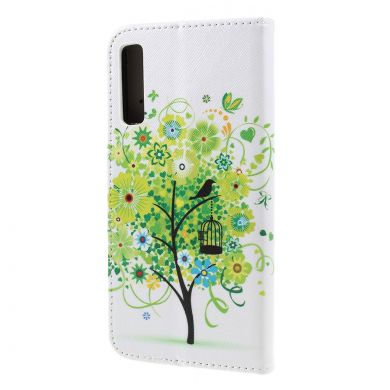 Чехол-книжка Deexe Color Wallet для Samsung Galaxy A7 2018 (A750) - Green Tree