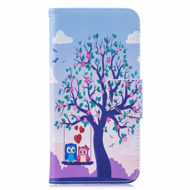 Чехол-книжка Deexe Color Wallet для Samsung Galaxy M20 (M205) - Tree and Owls