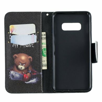 Чохол-книжка Deexe Color Wallet для Samsung Galaxy S10e (G970), Bear And Its Warnings