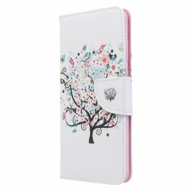 Чехол-книжка Deexe Color Wallet для Samsung Galaxy S20 Plus (G985) - Flower Tree