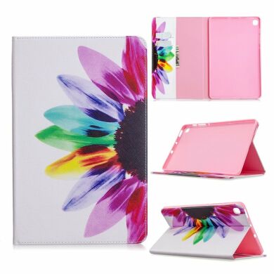 Чехол-книжка Deexe Pattern Style для Samsung Galaxy Tab S6 lite / S6 Lite (2022/2024) - Colorful Flower