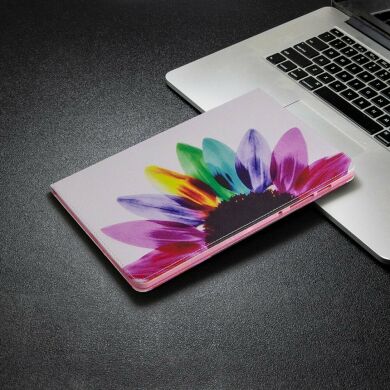 Чехол-книжка Deexe Pattern Style для Samsung Galaxy Tab S6 lite / S6 Lite (2022/2024) - Colorful Flower