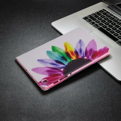 Чехол-книжка Deexe Pattern Style для Samsung Galaxy Tab S6 lite / S6 Lite (2022/2024) - Colorful Flower