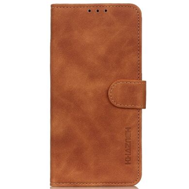 Чехол-книжка KHAZNEH Retro Wallet для Samsung Galaxy S24 - Brown