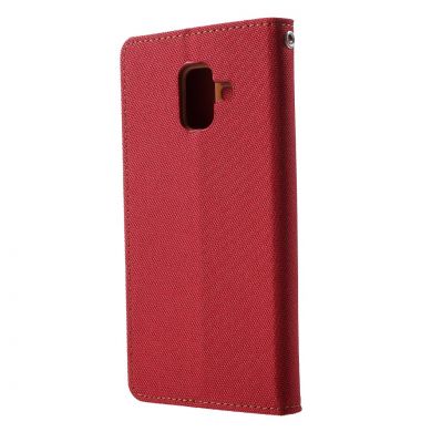 Чехол-книжка MERCURY Canvas Diary для Samsung Galaxy A6 2018 (A600) - Red