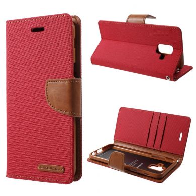 Чехол-книжка MERCURY Canvas Diary для Samsung Galaxy A6 2018 (A600) - Red