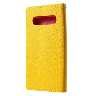 Чохол-книжка MERCURY Fancy Diary для Samsung Galaxy S10 Plus - Yellow