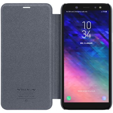 Чехол-книжка NILLKIN Sparkle Series для Samsung Galaxy A6 2018 (A600) - Black