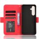 Чехол-книжка с кармашками Deexe Wallet Stand для Samsung Galaxy S26 FE - Red. Фото 4 из 15