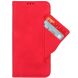 Чехол-книжка с кармашками Deexe Wallet Stand для Samsung Galaxy S26 FE - Red. Фото 3 из 15