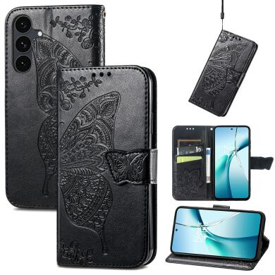 Чохол-книжка з малюнком UniCase Butterfly Pattern для Samsung Galaxy S26 FE - Black