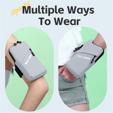 Чехол на руку WEST BIKING Arm Bag - Grey