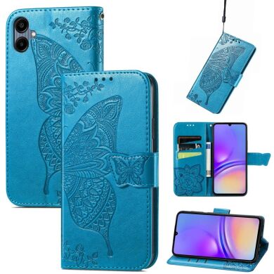 Чехол UniCase Butterfly Pattern для Samsung Galaxy A06 (A065) - Blue