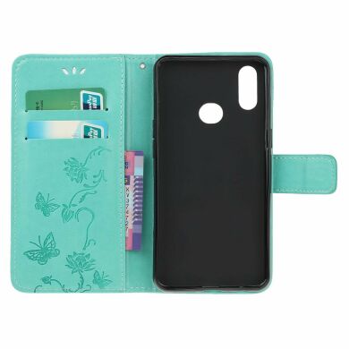 Чехол UniCase Butterfly Pattern для Samsung Galaxy A10s (A107) - Cyan